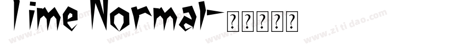 Time Normal字体转换